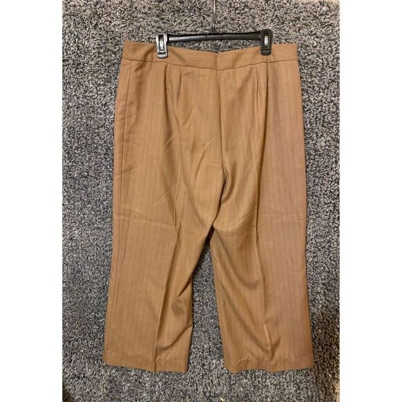 Amanda Smith Women's Suit Pants Brown Size 18 with Pockets - Picture 5 of 7